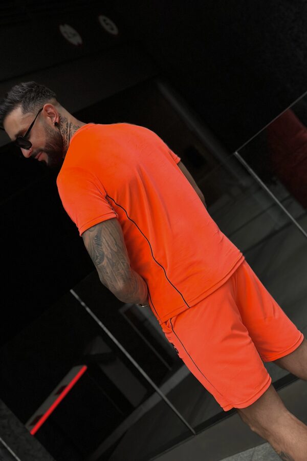 T-Shirt męski BG Silk | pomarańczowy - obrazek 5