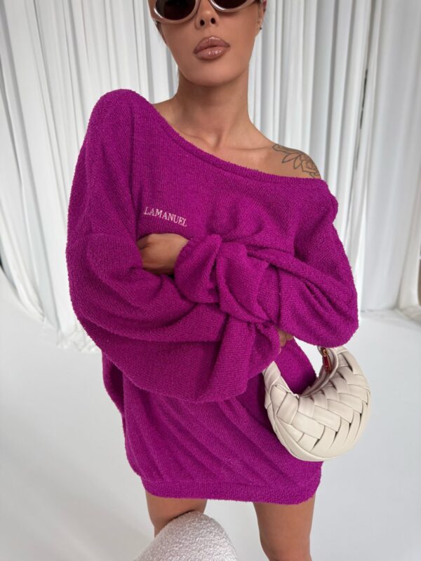 Sweter EVEN fuksja - obrazek 10