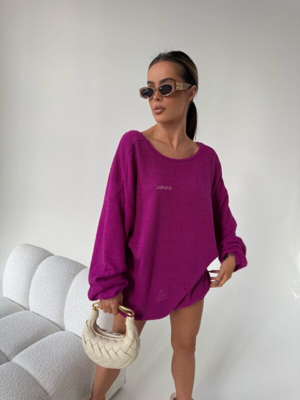 Sweter EVEN fuksja - obrazek 9