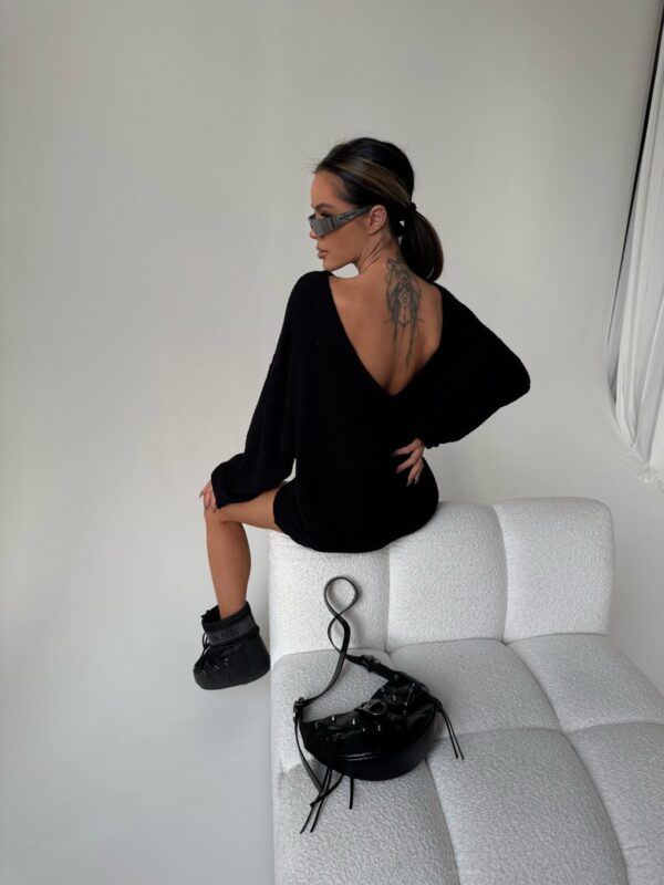 Sweter EVEN czarny - obrazek 6