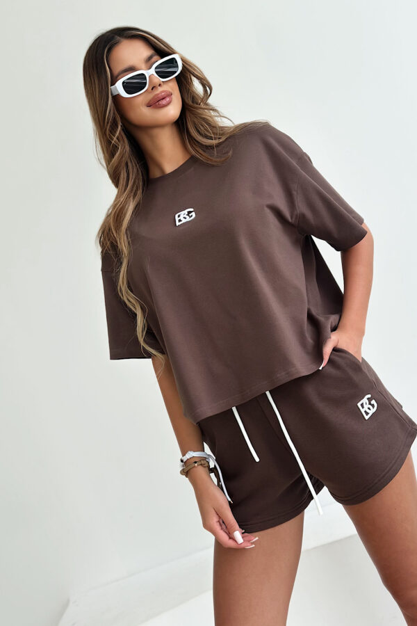 T-Shirt damski BG Next | czekoladowy - obrazek 4