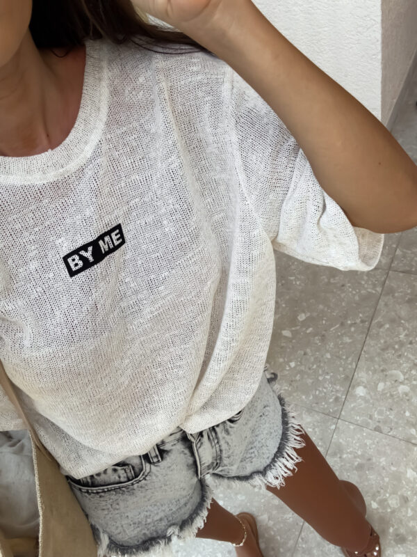 Bluzka T-shirt MARMARIS CORD - ecru - obrazek 6