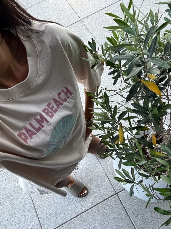T-shirt SHELL - jasny beż - obrazek 11