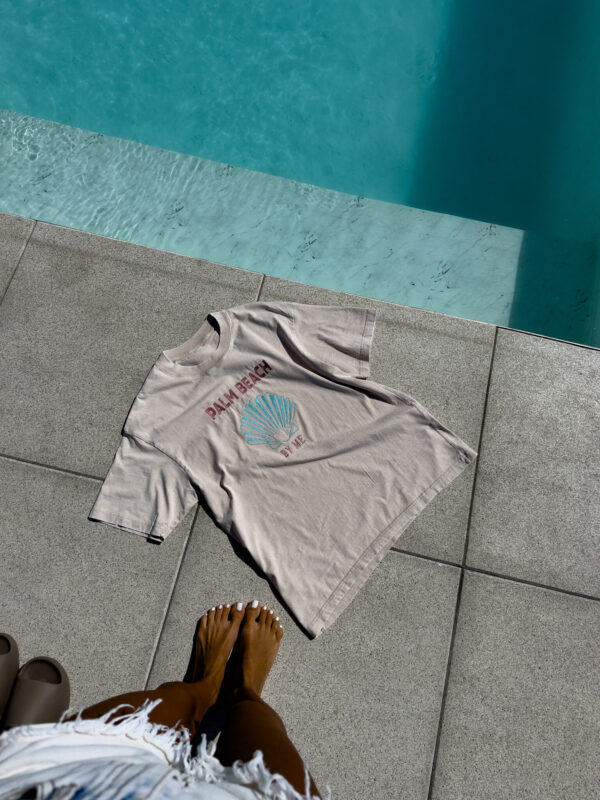 T-shirt SHELL - jasny beż - obrazek 7