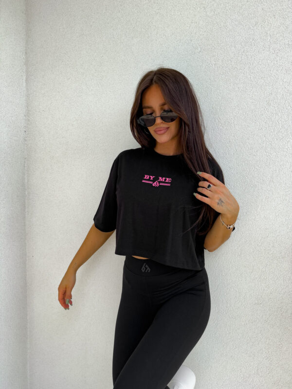 T-shirt pudełkowy BOSSY - czarny - obrazek 6