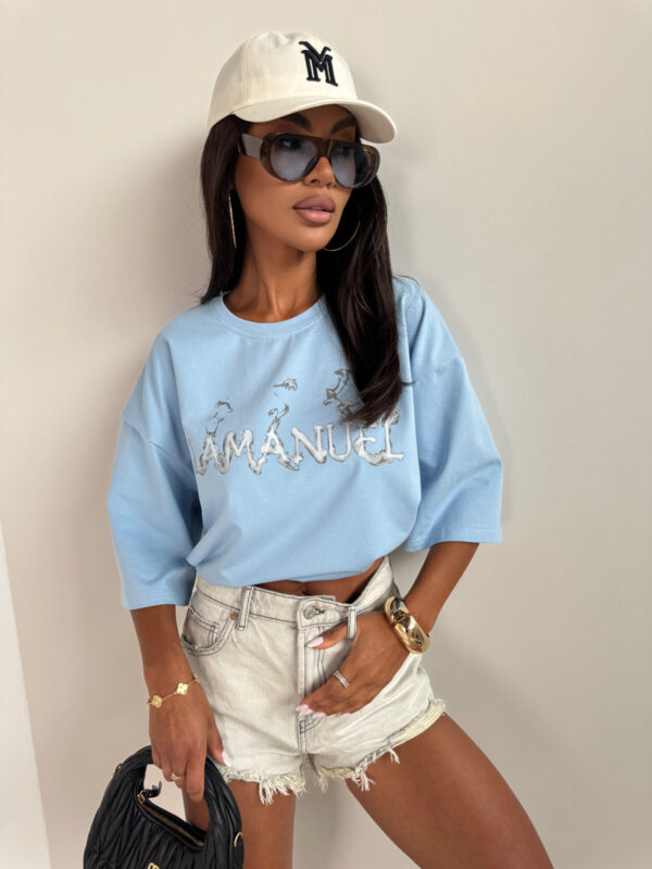 Tshirt BURN baby blue - obrazek 3