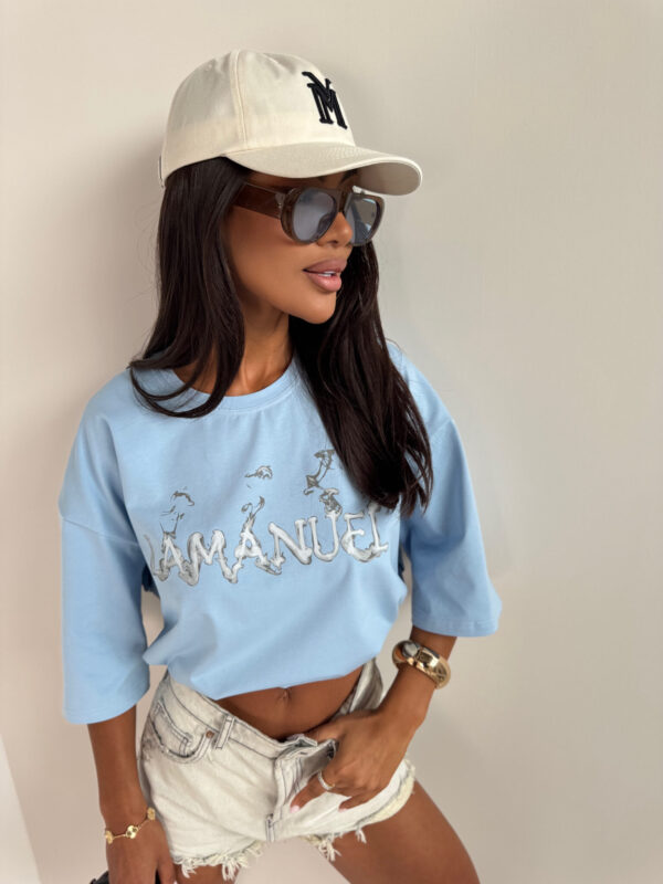 Tshirt BURN baby blue - obrazek 5