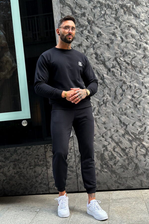 Bluza męska BG Basic | czarny - obrazek 3