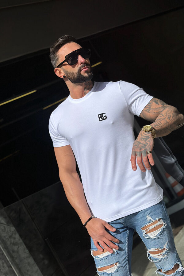 T-Shirt męski BG Bond | biały - obrazek 6