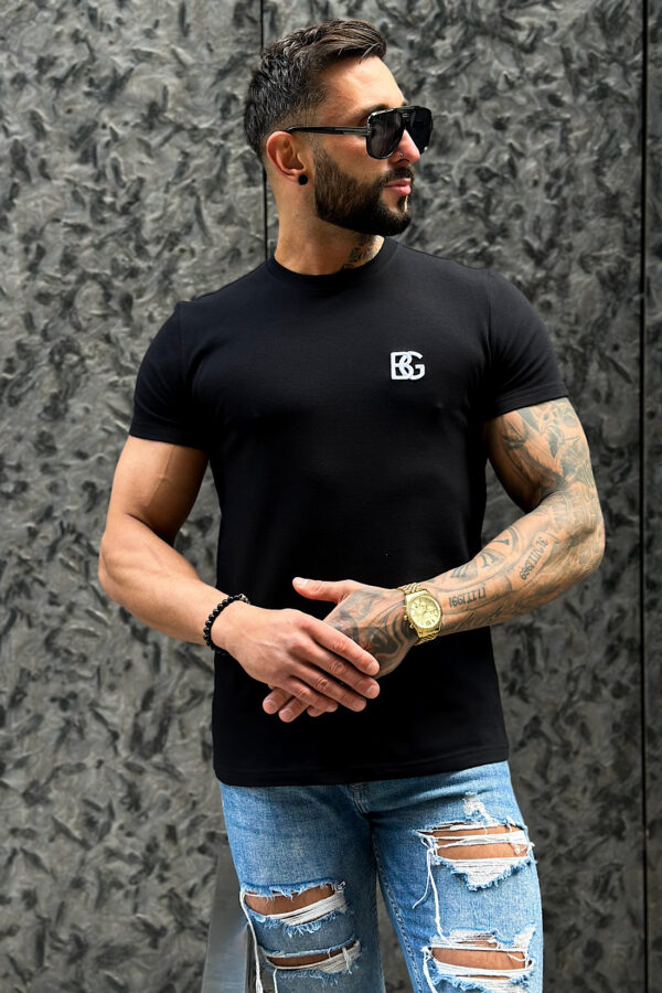 T-Shirt męski BG Bond | czarny - obrazek 2