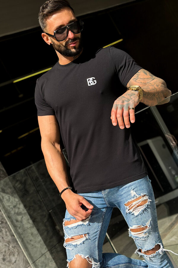 T-Shirt męski BG Bond | czarny - obrazek 3