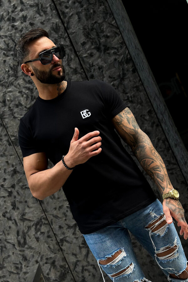 T-Shirt męski BG Bond | czarny - obrazek 4