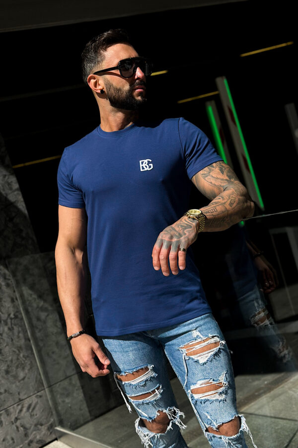 T-Shirt męski BG Bond | granatowy - obrazek 2