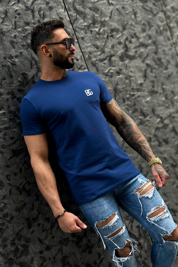 T-Shirt męski BG Bond | granatowy - obrazek 3