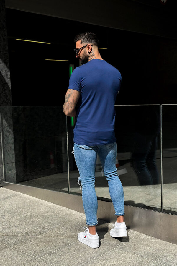 T-Shirt męski BG Bond | granatowy - obrazek 5
