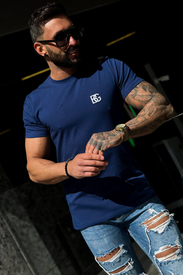T-Shirt męski BG Bond | granatowy - obrazek 6