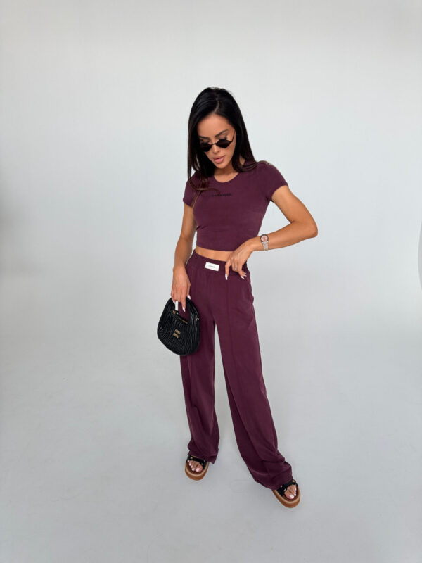 Spodnie PRIVATE bordo - obrazek 4