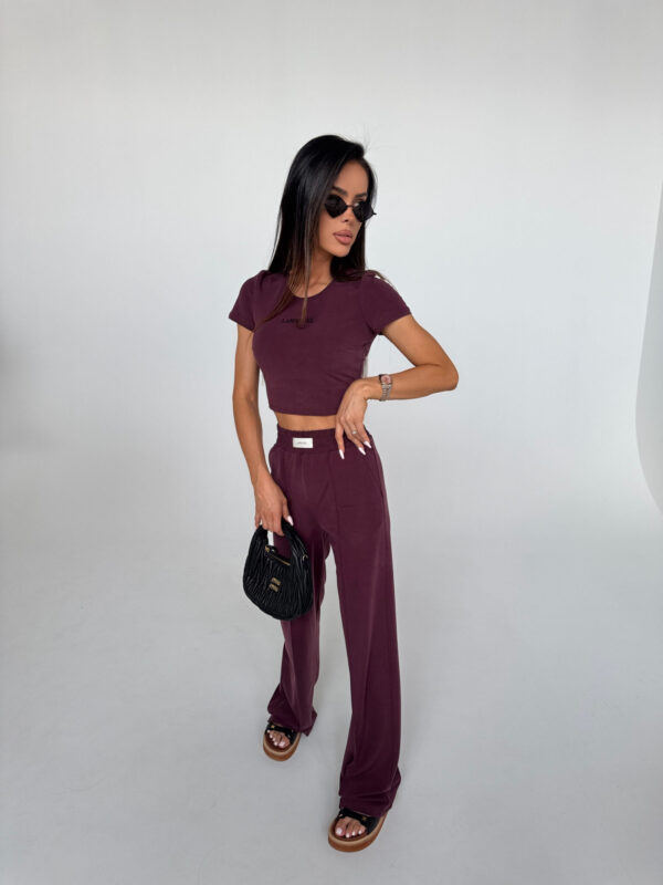 Spodnie PRIVATE bordo - obrazek 5