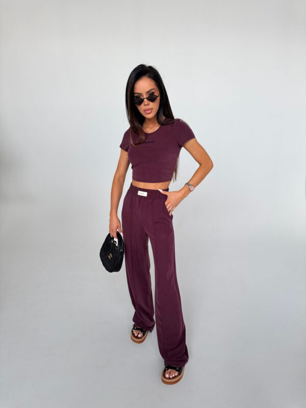 Spodnie PRIVATE bordo - obrazek 6